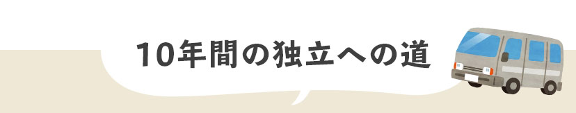 10年間の独立への道